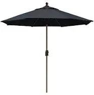 EliteShade USA 10YearNonFading Sunumbrella 9ft Market Umbrella Patio Umbrella Outdoor Table Umbrella with VentilationBlack