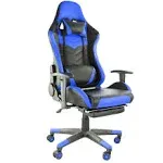 GameFitz Gaming Chair in Black and Blue