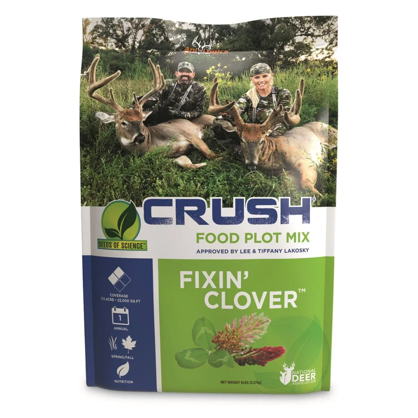 Ani-Logics 24017 CRUSH Seeds of - Science Fixin' Clover (5lb) - 24017