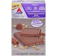 Atkins Endulge Treat, Crunchalicious Bar, 1G Net Carbs, 1G Sugar, Good Source of Fiber, Keto Friendly, 16 Count