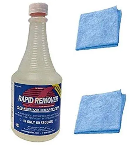 Rapid Remover Vinyl Letter Remover 32 oz. Bottle with Sprayer Adhesive Remover for Vinyl Wraps Graphics Decals Stripes