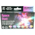 Space Dust Colorshft Acrylic Airbrush Metallic 17ml 6 PAINT Vallejo  SET 77091