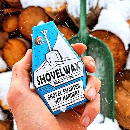 Shovelwax™ Brand Shovel Wax. The All-Natural Solution to Snow Sticking to Snow Shovels. 120g