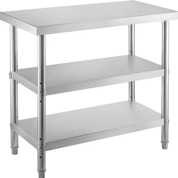 VEVOR Prep Table Commercial Stainless Steel Table