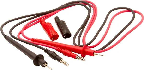 Triplett 48 in. Easy To Use Test Leads with Insulated Screw-On Allligator Clips