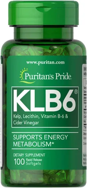 Puritan&#039;s Pride KLB6 Kelp Complex - 100 Softgels