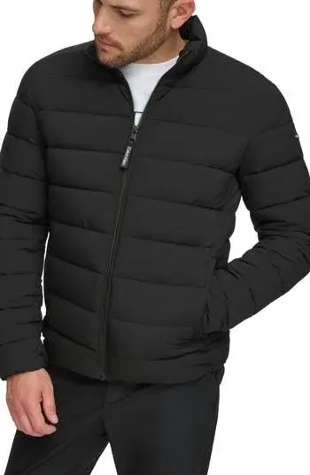 Calvin Klein black women’s medium down packable puffer coat