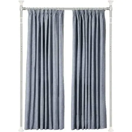 HOSKO Curtain Divider Stand - 48 to 72 inches Expandable Room Divider，Damage