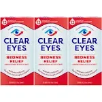 Clear Eyes | Redness Relief Eye Drops | 0.5 fl oz | Pack of 3