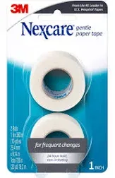 3M NEXCARE Flexible Clear Tape 2 Rolls 1” x 10 Yards NEW FACTORY SEALED