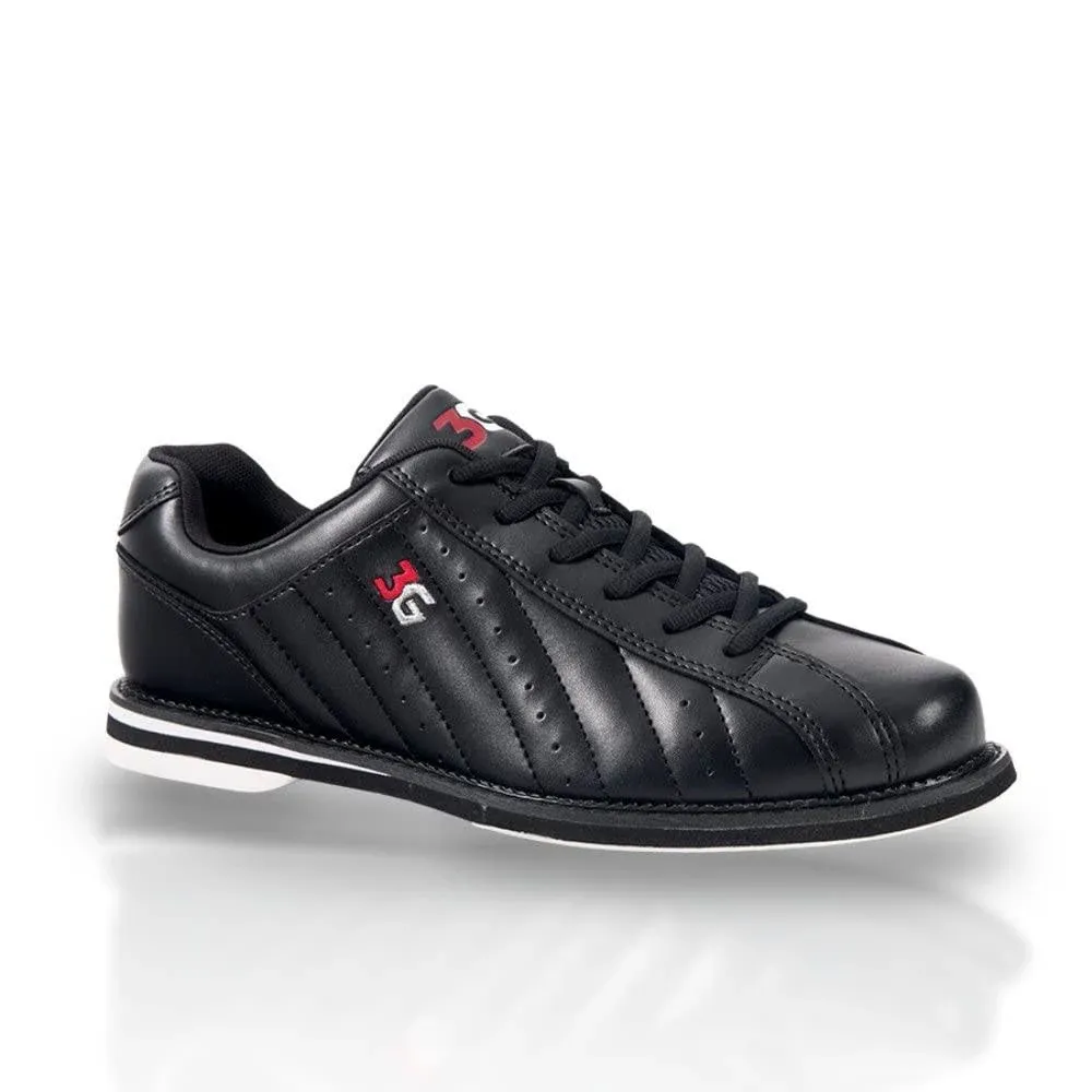 3G Kicks Unisex Black Bowling Shoes- Wide Width