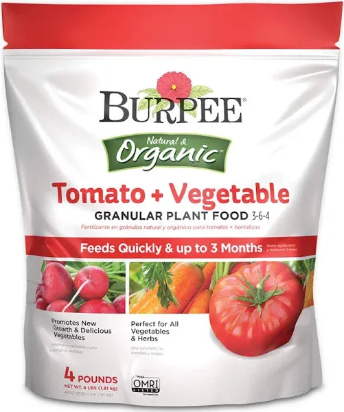 Burpee Organic Tomato & Vegetable Dry Plant Food