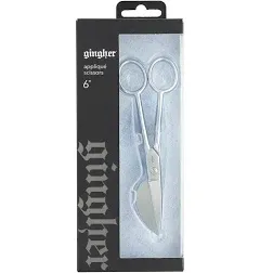 Gingher Knife edge Applique Scissors 6&#034; Model G-6R Made in Germany NEW