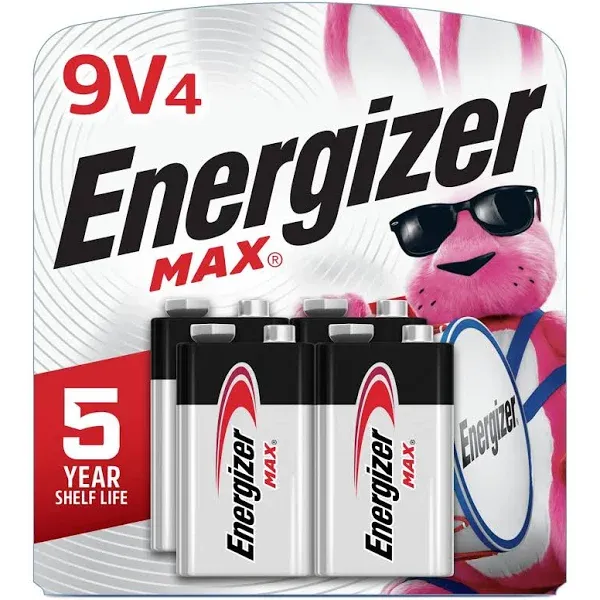 Energizer Max Alkaline 9 Volt Batteries, 1 Pack - 522BP