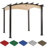 Garden Winds Canopies 36&#034;Hx85&#034;Wx94&#034;D Multicolor Arch Pergola Replacement Canopy