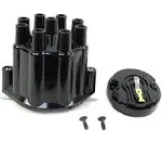 Distributor Cap &amp; Rotor V8 Flame-Thrower Billet  | Pertronix D600700