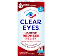 Clear Eyes, Maximum Redness Relief Eye Drops, 0.5 Fl. Oz. (3 Pack)EXP. 05/2025