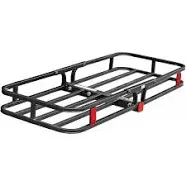 MaxxHaul 70107 53&#034; x 19-1/2&#034; Hitch Cargo Carrier - Trailer Hitch Mount Steel ...