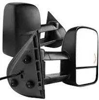 AUTOSAVER88 Tow Mirrors Compatible with 2007-2014 Chevy Silverado GMC Sierra, Power Heated