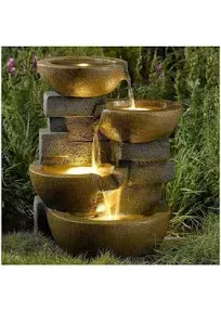 Jeco Pots Water Fountain with Led Light