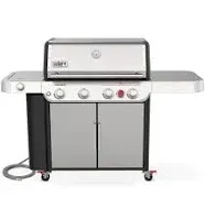 Weber - Genesis S-435 Propane Gas Grill - Stainless Steel