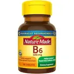 Nature Made Vitamin B6, 100 mg, Tablets - 100 tablets