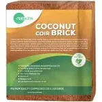 Premium Coco Coir Brick - 10 Pound / 4.5kg Coconut Coir - 100% Organic and Eco-Friendly - Omri Listed - Natural Compressed Growing Medium - Potting