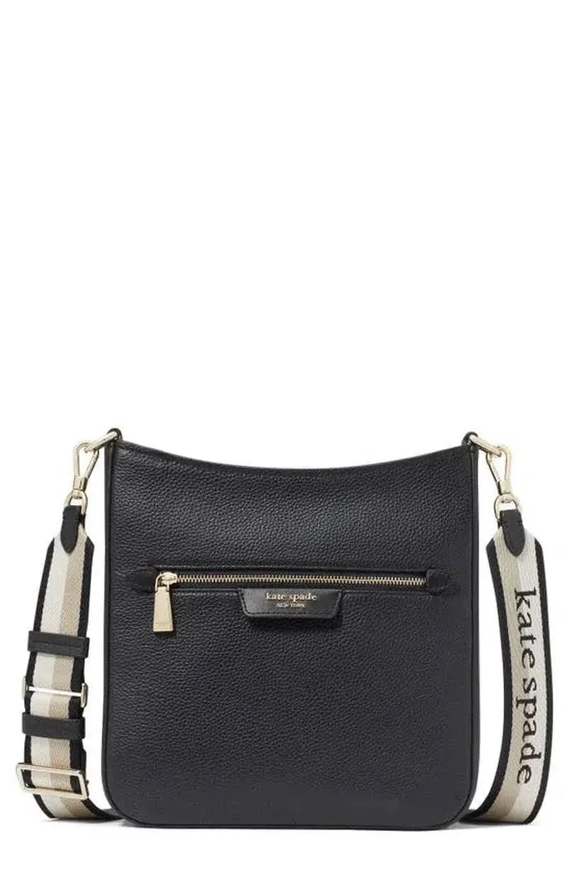 Kate Spade Hudson Messenger Crossbody Black One Size