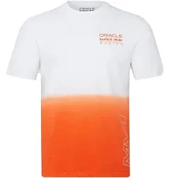 Red Bull Racing F1 Kids Max Verstappen Driver T-Shirt - White/Exotic Orange