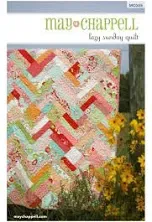 GenericDEFGHIJ Lazy Sunday Quilt, Quilt Pattern, Fat Quarter and Layer Cake Friendly, 5 Finished Size Options