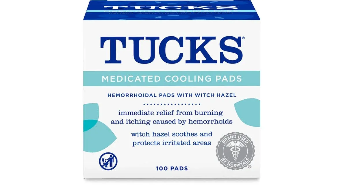 Tucks Medicated Cooling Pads (100 ct)