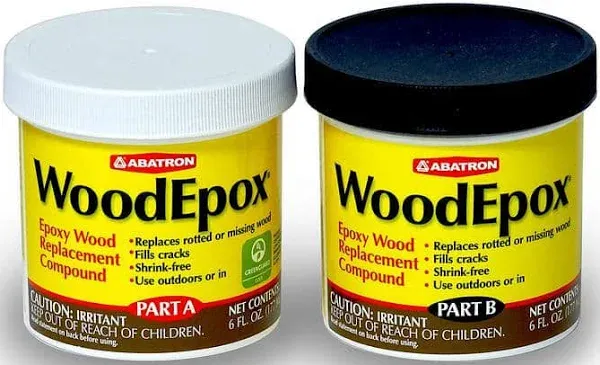 Abatron WoodEpox Kit - 2 Quart - 2-Part Structural Epoxy Adhesive Filler - Wo...