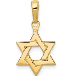 Jewels By Lux 14K Yellow Gold Star of David Pendant