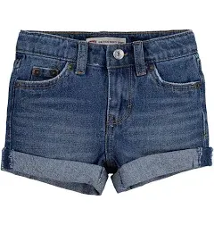 Levi's Little Girls 2T-6X Girlfriend Shorty Denim Shorts - 3T