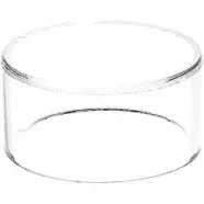 Plymor Clear Acrylic Round Cylinder Display Riser, 1.5&#034; H x 3&#034; D