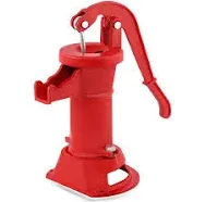 Samger Durable Antique Pitcher Hand Water Pump Cast Iron Red Hand Well Pump 25Ft