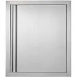 VEVOR Single Outdoor Kitchen Door 18 in. W x 21 in. H BBQ Access Door Stainless Steel Flush Mount Door Wall Vertical Door