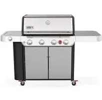 Weber - Genesis S-435 Propane Gas Grill - Stainless Steel