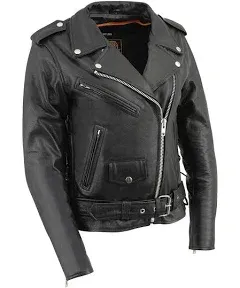 Milwaukee Leather 2700 Women's Classic Premium Leather Motorcycle Vintage Jacket  | eBay