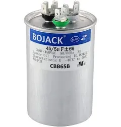 45+5 Uf 45/5 MFD ±6% 370V/440VAC CBB65 Dual Run Circular Start Capacitor for AC 