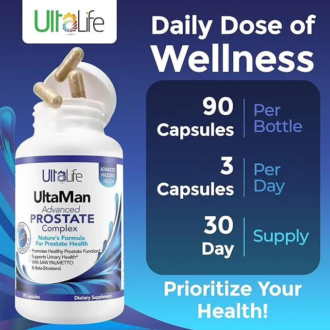 UltaLife Men's Advanced Saw Palmetto Prostate Supplement