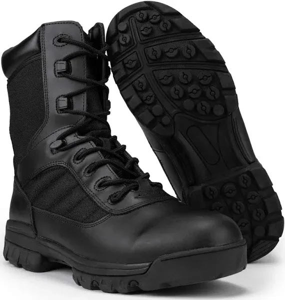 Ryno Gear Men's Tactical Combat Side Zip Boots