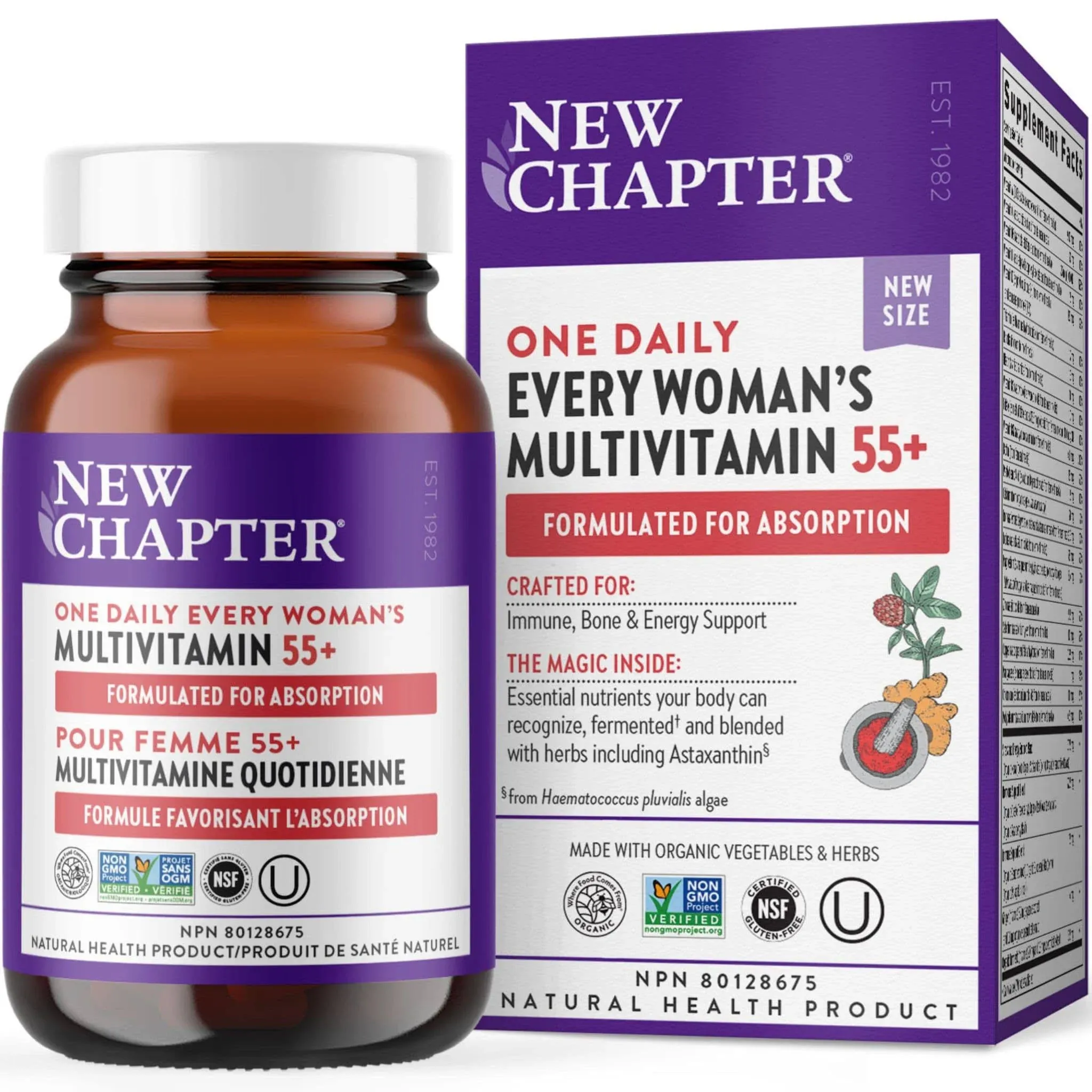 New Chapter Every Woman's One Daily 55+ Multivitamin, 60 Tablets