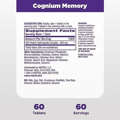 Natrol Cognium Extra Strength 60 Tablets