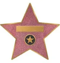 Hollywood Star Decals 8ct