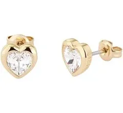 Ted Baker | Han: Crystal Heart Earrings For Women - Gold | Realry