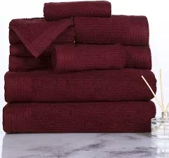 Lavish Home Ribbed Bath Towel Set