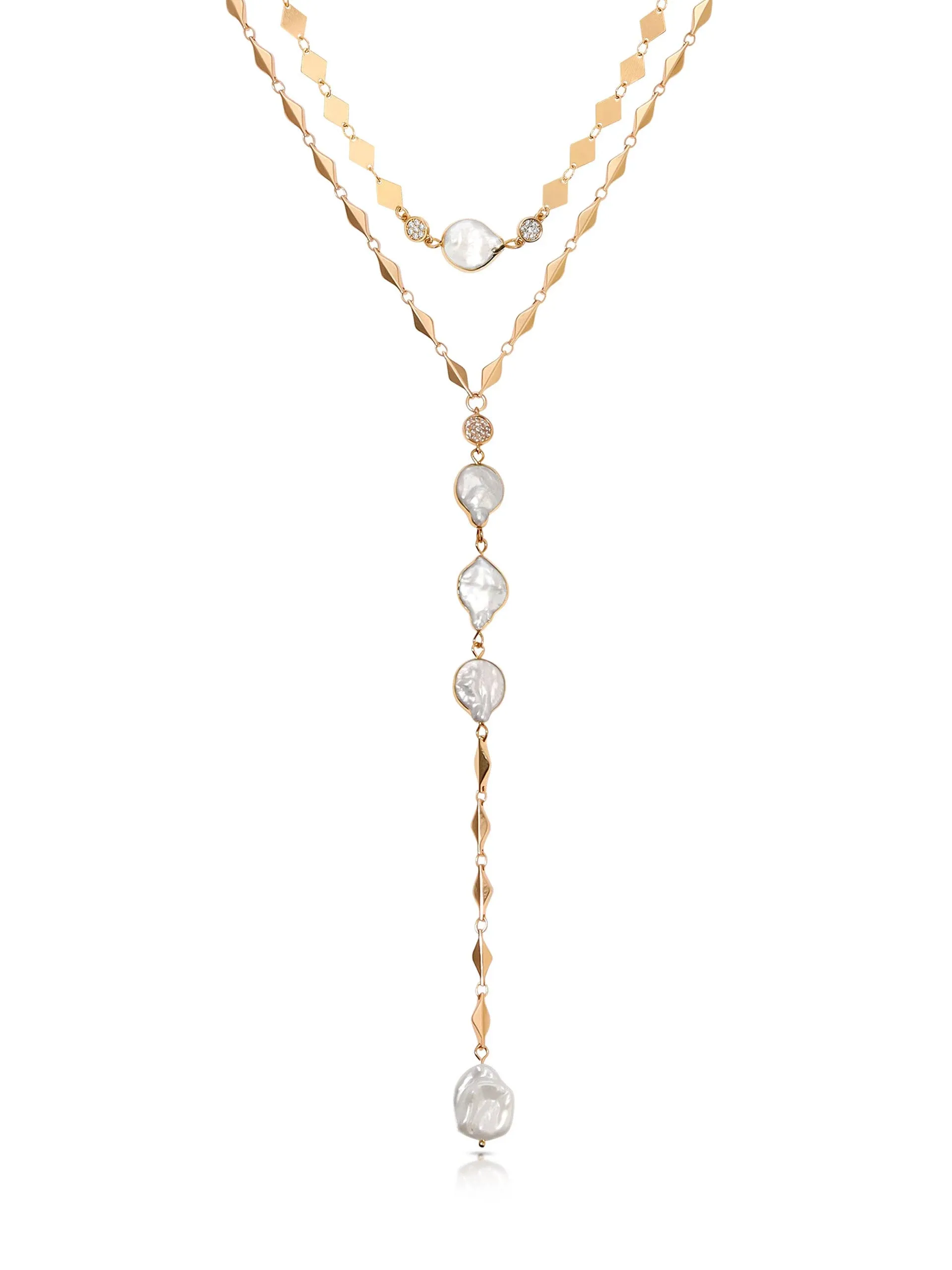 Ettika Summer Dreamin' Freshwater Pearl Necklace Set - Gold