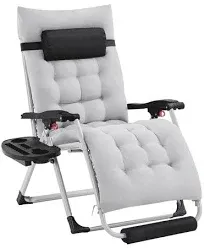 Yaheetech 29in Outdoor Zero Gravity Recliner Cushion