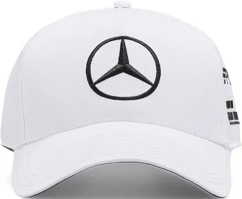 Mercedes x AMG Petronas Adult Formula 1 Lewis Hamilton Hat CL8 White One Size